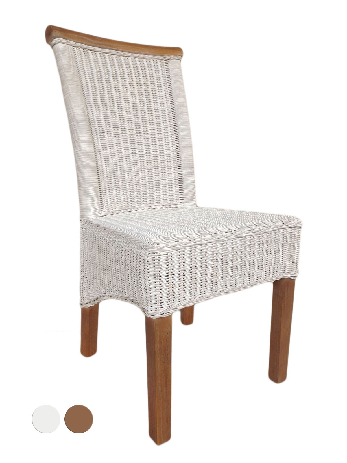 Rattanstuhl Perth – Design-Esszimmerstuhl in zwei Farben