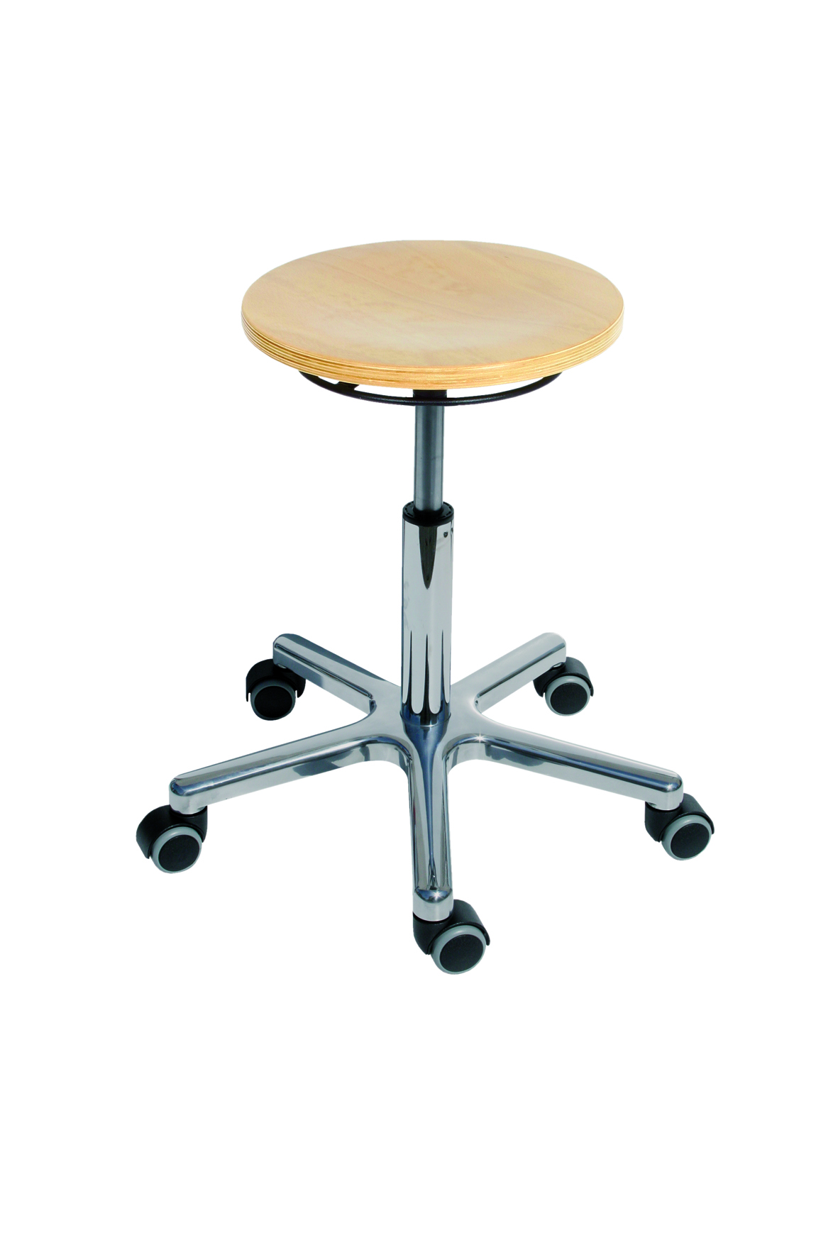 Hocker mit PU-, Buche- oder Polstersitz