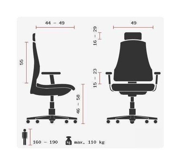 Chefsessel PORTO MAX HIGH Netz