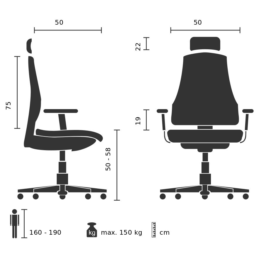 XL Bürostuhl ELEGANCE