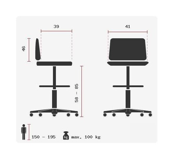 Arbeitsstuhl TOP WORK 11