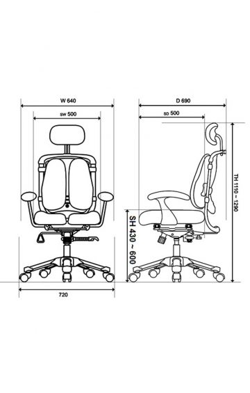 HARASTUHL NIE Bandscheibenstuhl | orthopädischer Bürostuhl | ergonomisch | für rückenschonendes Sitzen