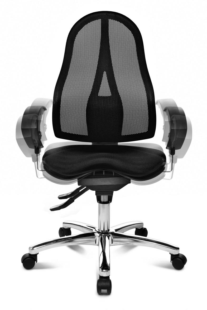 FITNESS Netz Bürostuhl | ergonomischer Drehstuhl | atmungsaktiv | für 8h Sitzen